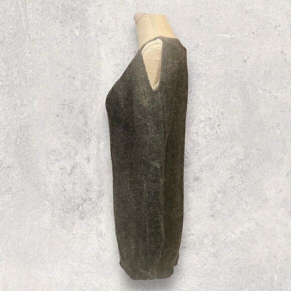 Allsaints | EUC Spitalfields Jumper Dress Size 2 Cold Shoulder Sweater - Picture 6 of 7